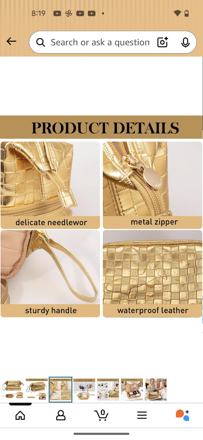 Abiudeng Large Capacity Makeup Bag - photo 5