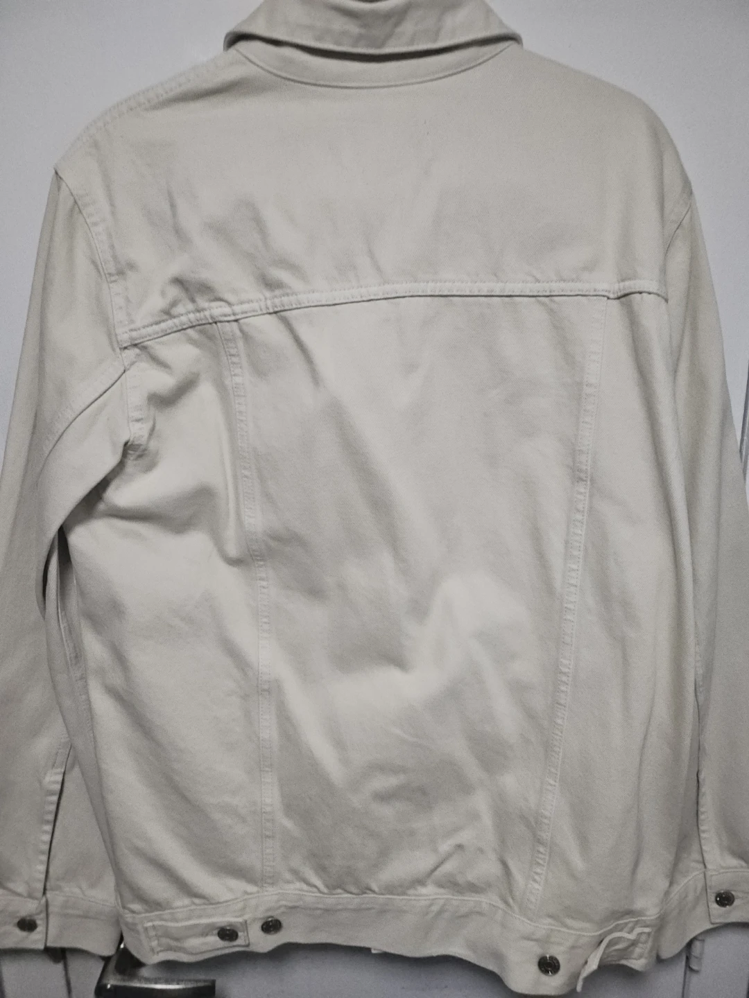 Weekday Men's Cone Denim Jacket - Light Beige - Size M - photo 5