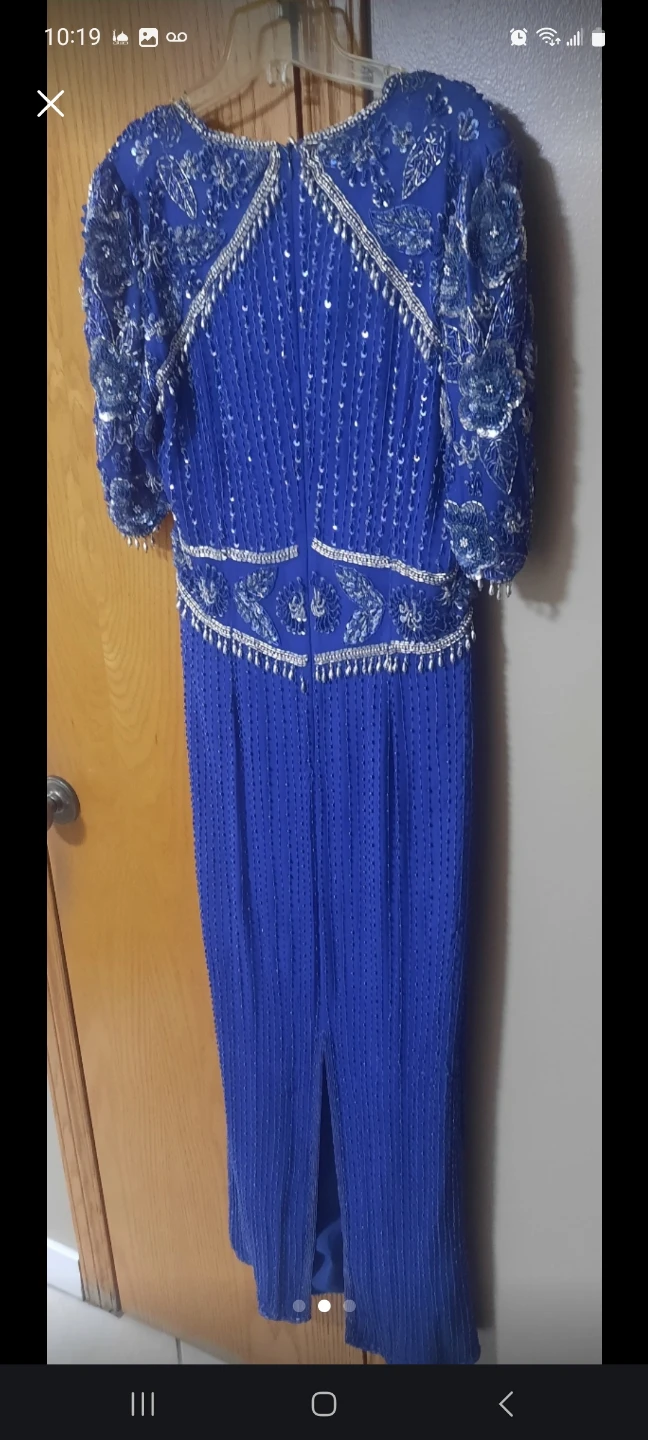 Stunning Royal Blue Beaded Evening Gown🥕 - photo 3