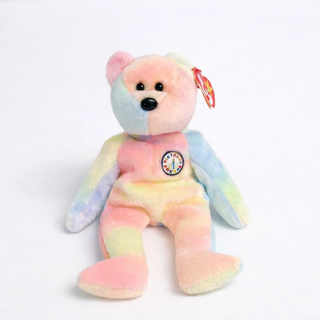 Vintage TY Beanie Baby B.B. Birthday Bear w/ Tags, Collectible