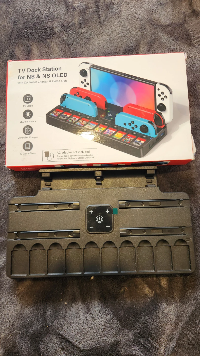 TV Dock Switch & OLED with Joycon Charger & Game Slots - photo 2