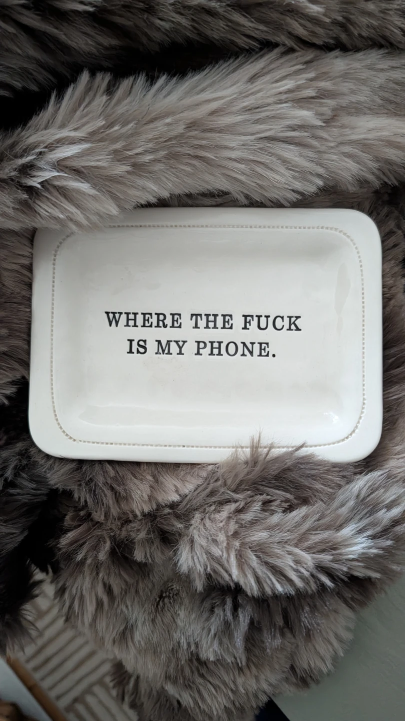 Honestly "Where the Fuck is My Phone" Tray