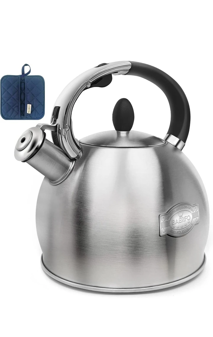 BAERFO Stainless Steel Stovetop Whistling Kettle