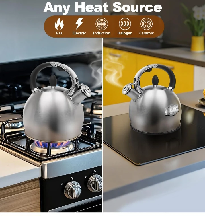 BAERFO Stainless Steel Stovetop Whistling Kettle - photo 4