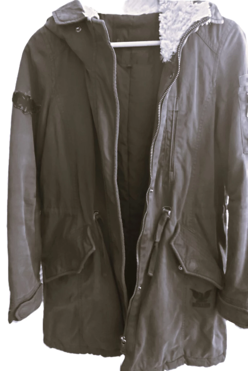 Women's Green Parka Jacket