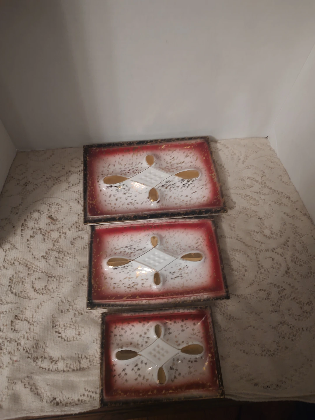 Set of 3 Vintage Decorative Wall Plaques
