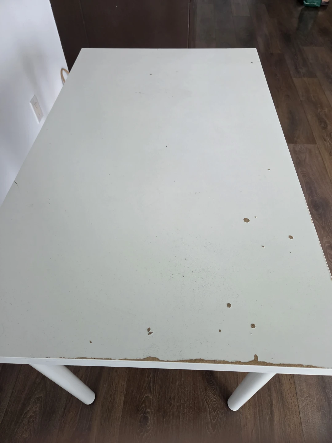 White Rectangular Table IKEA - photo 4