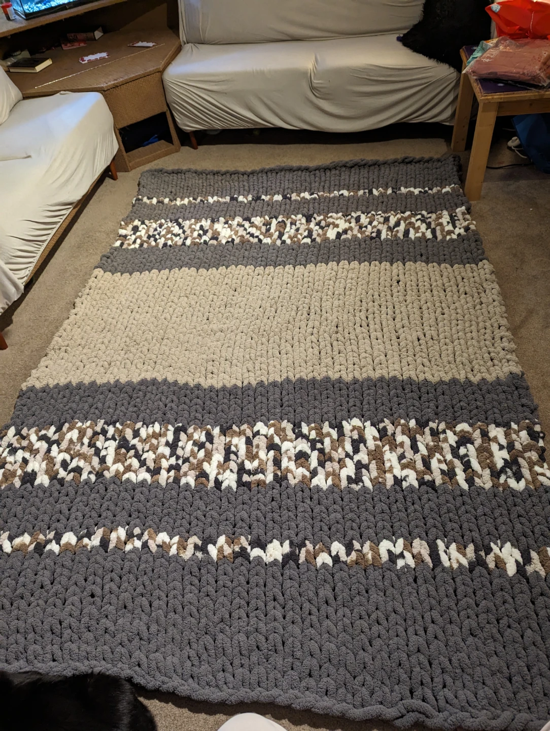 Chunky Knit Throw Blanket - photo 3