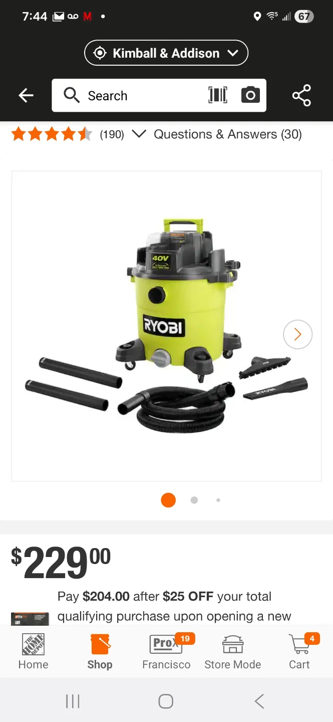 Ryobi 40V 10 Gal. Wet/Dry Vacuum - photo 2