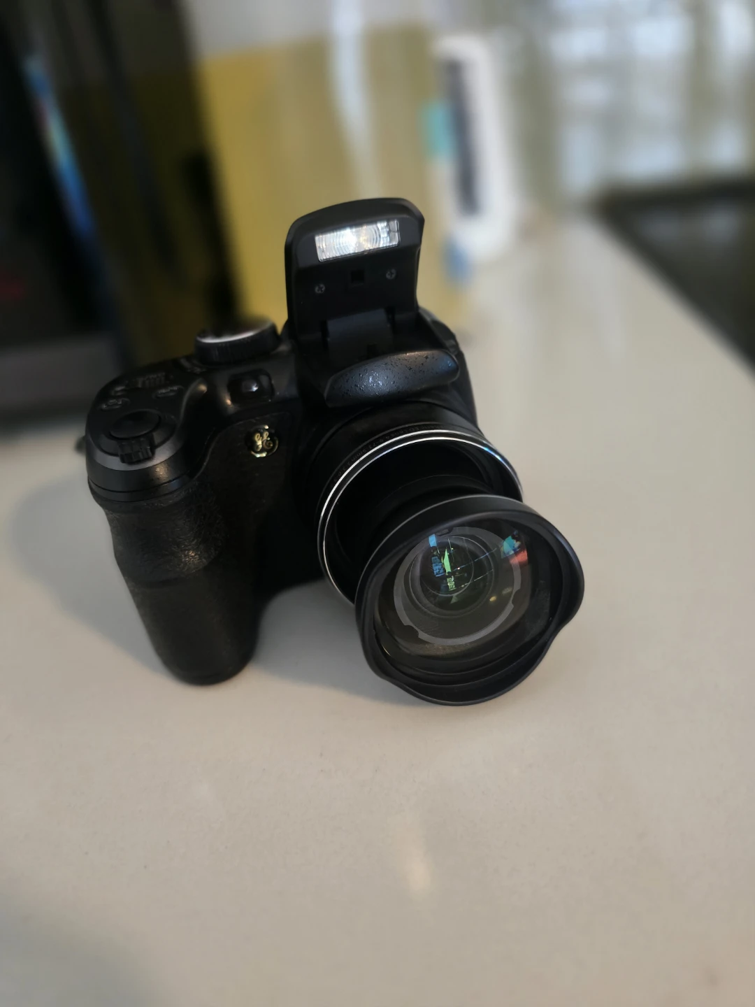 Black 14.1MP Digital Camera with 15x Optical Zoom and Case