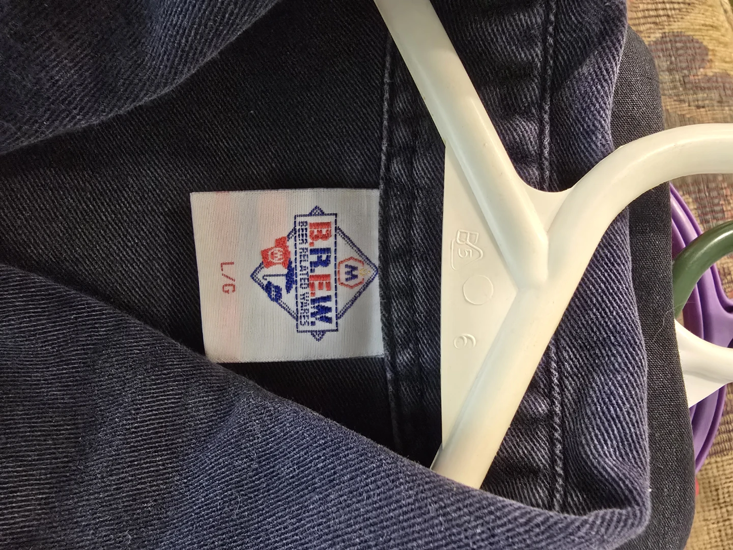 Brew Deadstock "Extra Old Stock" Navy Work Shirt - photo 3