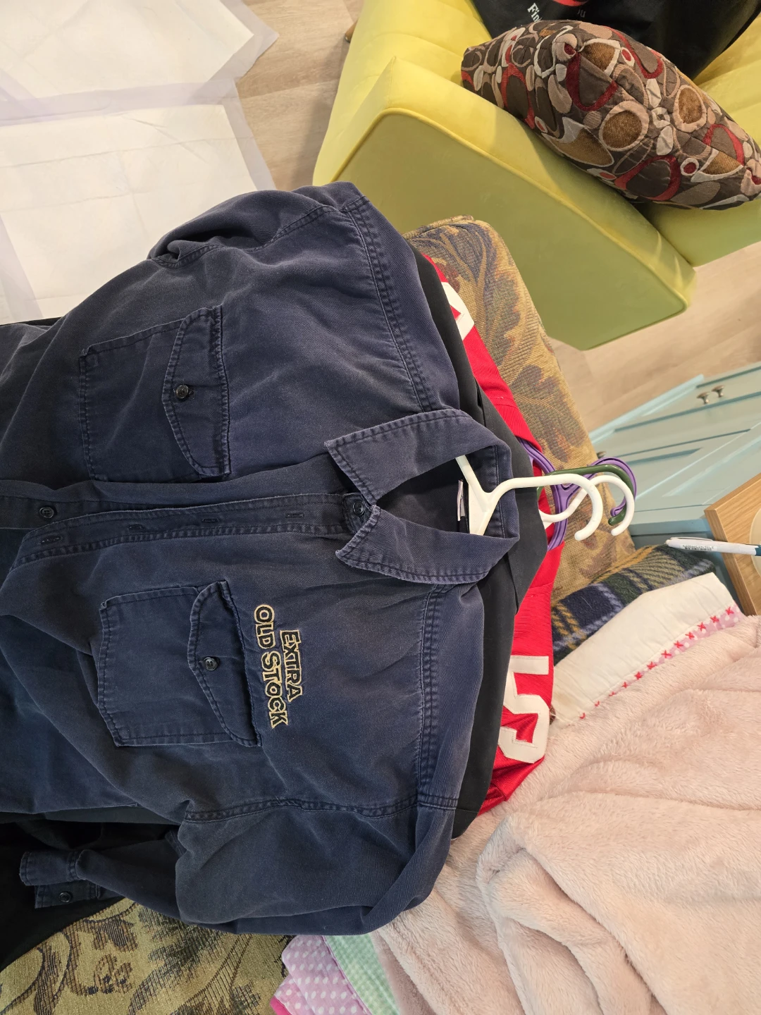 Brew Deadstock "Extra Old Stock" Navy Work Shirt - photo 4