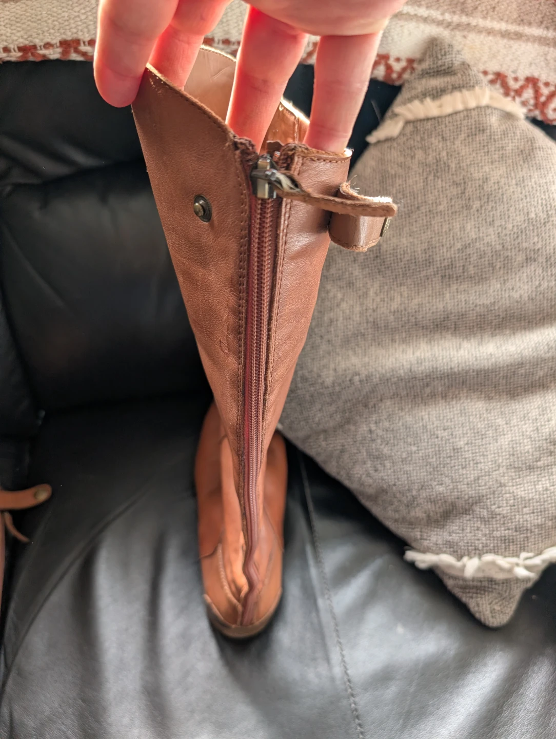 Brown Leather Tall Boots - photo 2