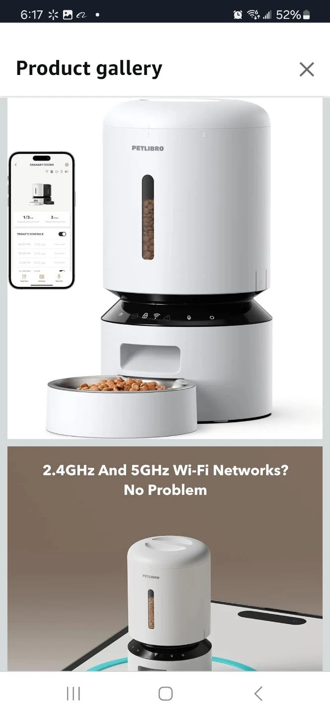 Petlibro Automatic Pet Feeder (black color )