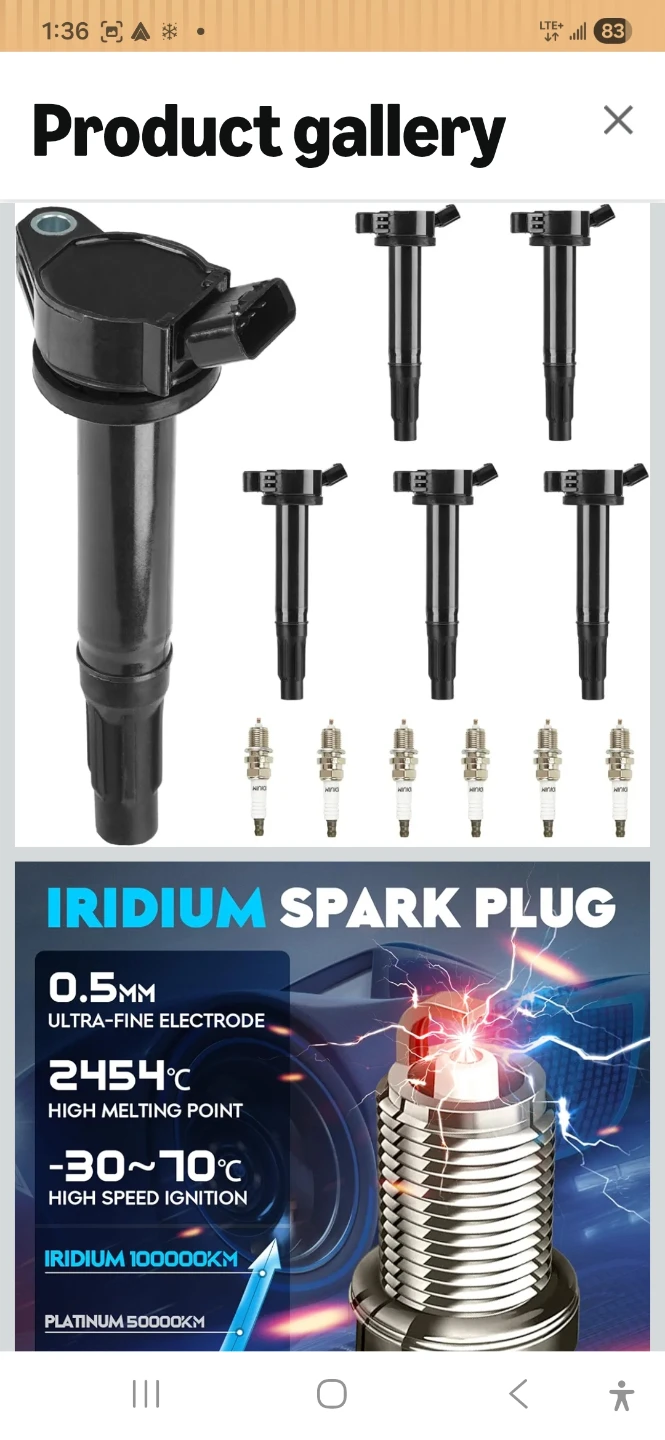 MAGORFAS Ignition Coil Set with Spark Plugs