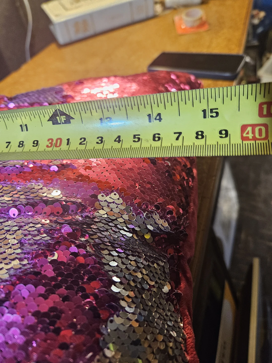 Throw Pillow with Reversible Sequins - photo 5