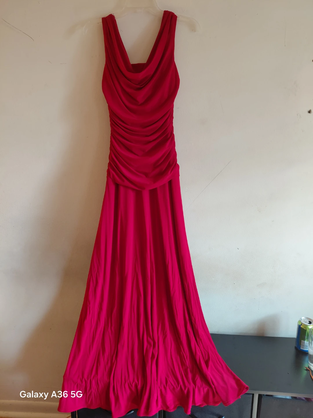 Women's Ruched Empire Waist Formal Gown