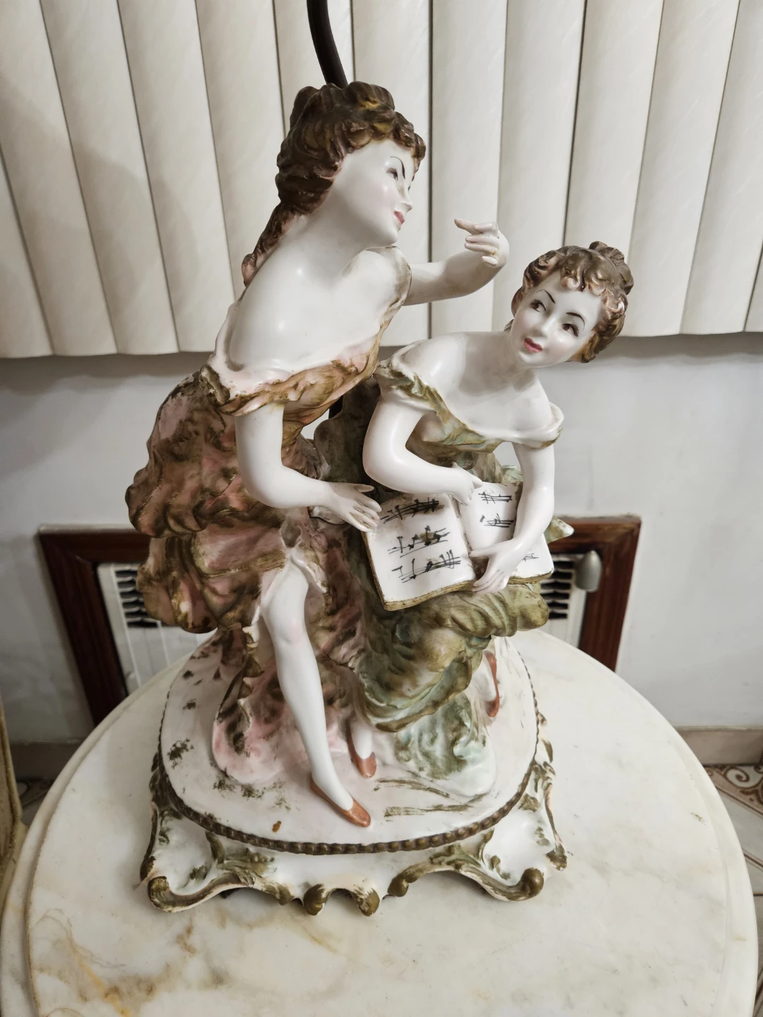 Beautiful large vintage italian porcelain lamp - photo 2