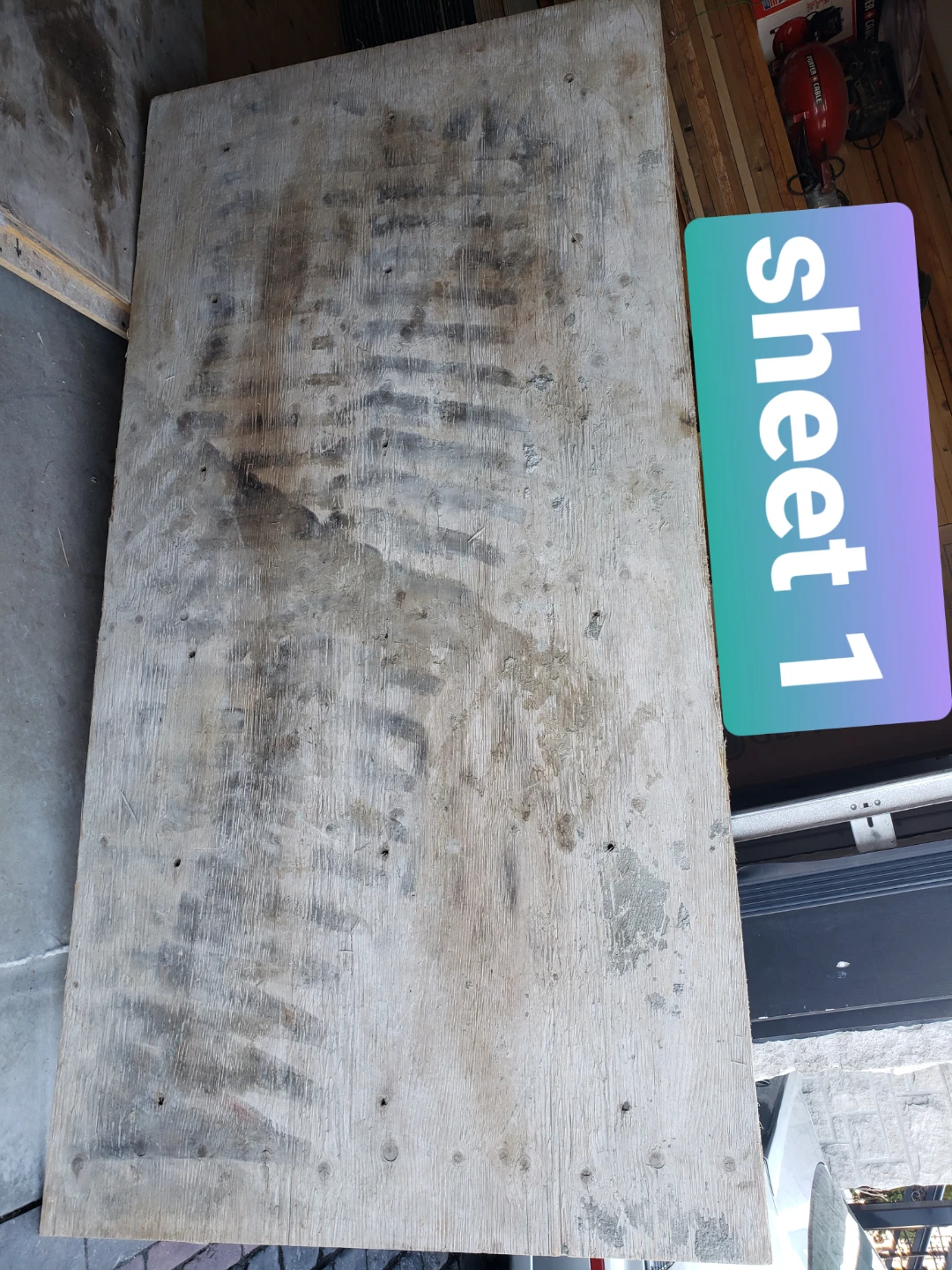 5/8 full Plywood Sheets (2) $80