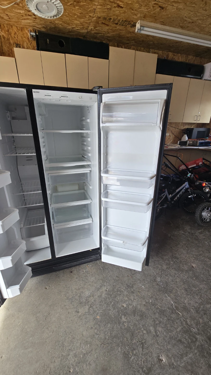 Black Side-by-Side Refrigerator