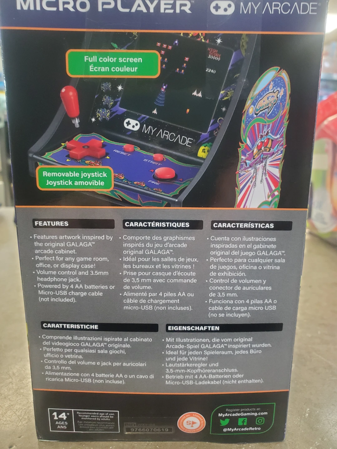 My Arcade Micro Player Retro Arcade Galaga - photo 2