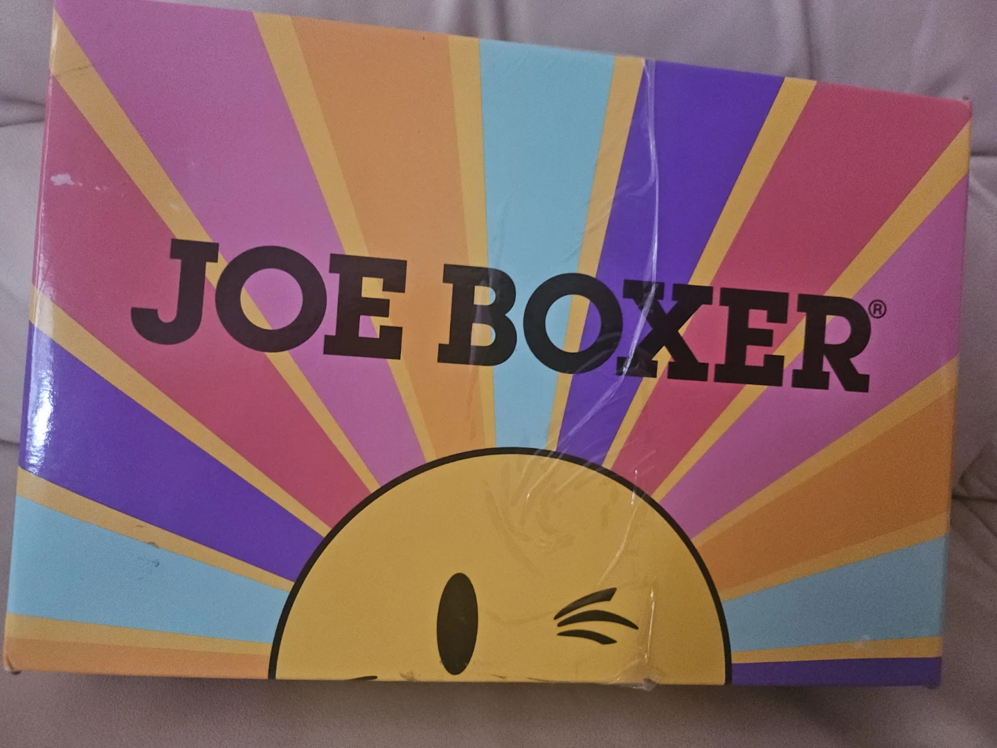 Joe Boxer Kids Blue Sneakers with Smiley Face - Size 1 - photo 3