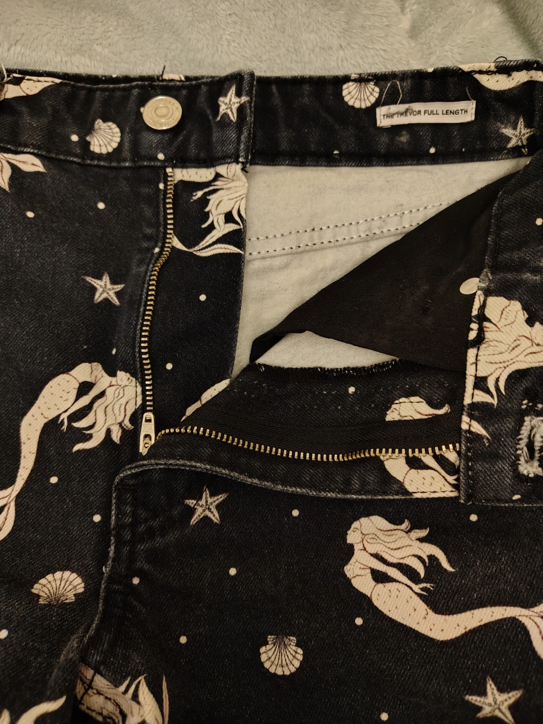 ZARA Mermaid Print Jeans - photo 3