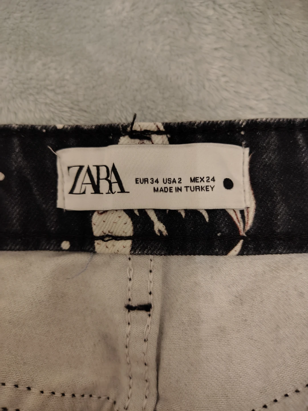 ZARA Mermaid Print Jeans - photo 4