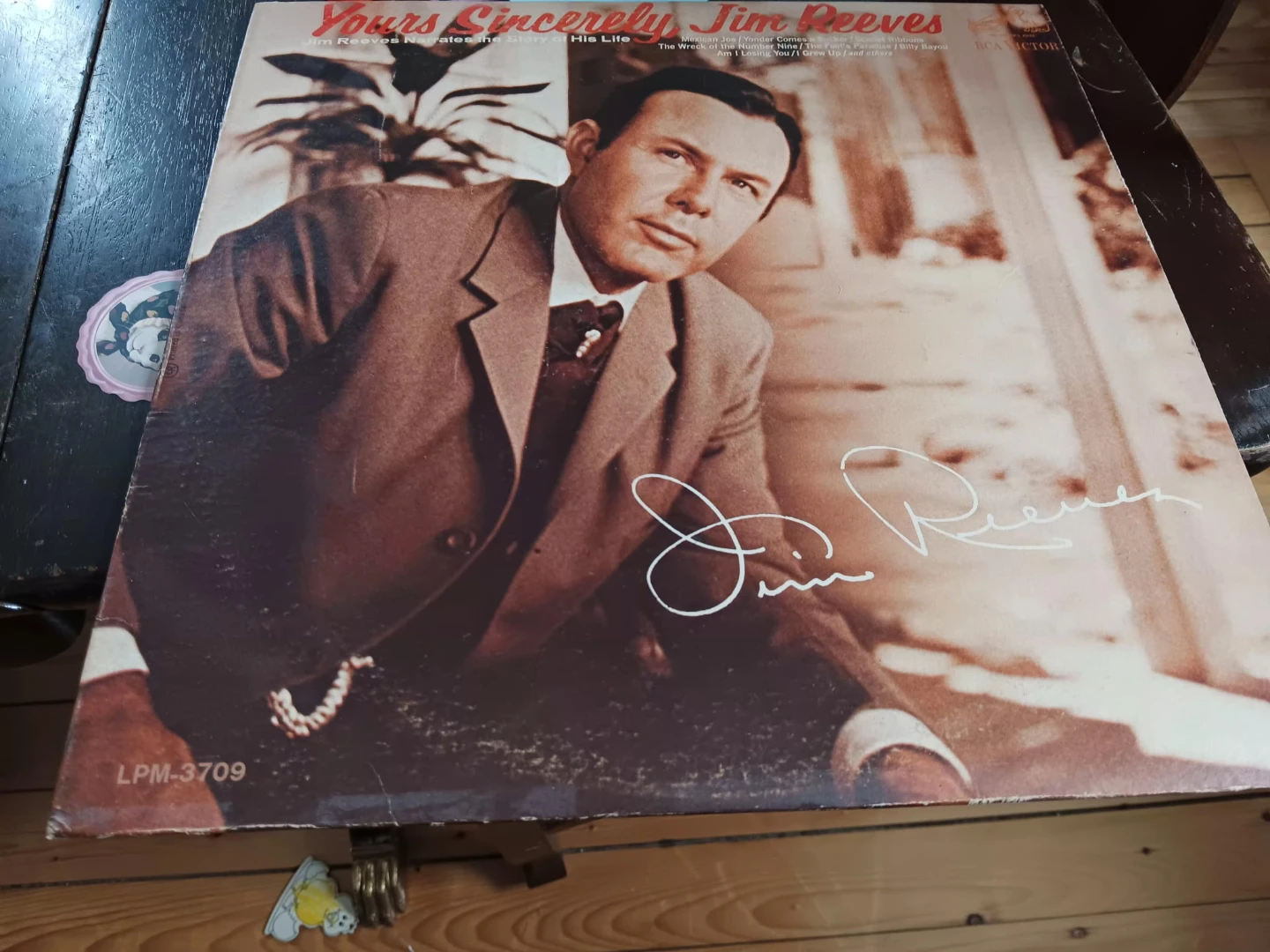 Yours Sincerely Jim Reeves Vinyl Record RCA Victor LPM-3709