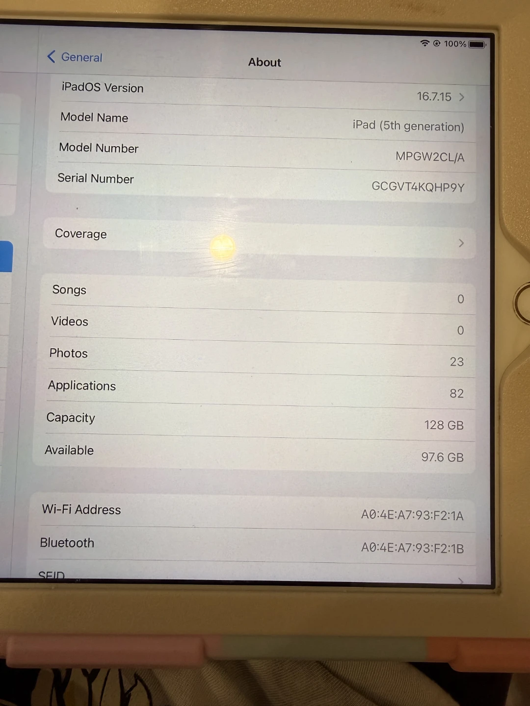Apple iPad 5th Gen 128 GB