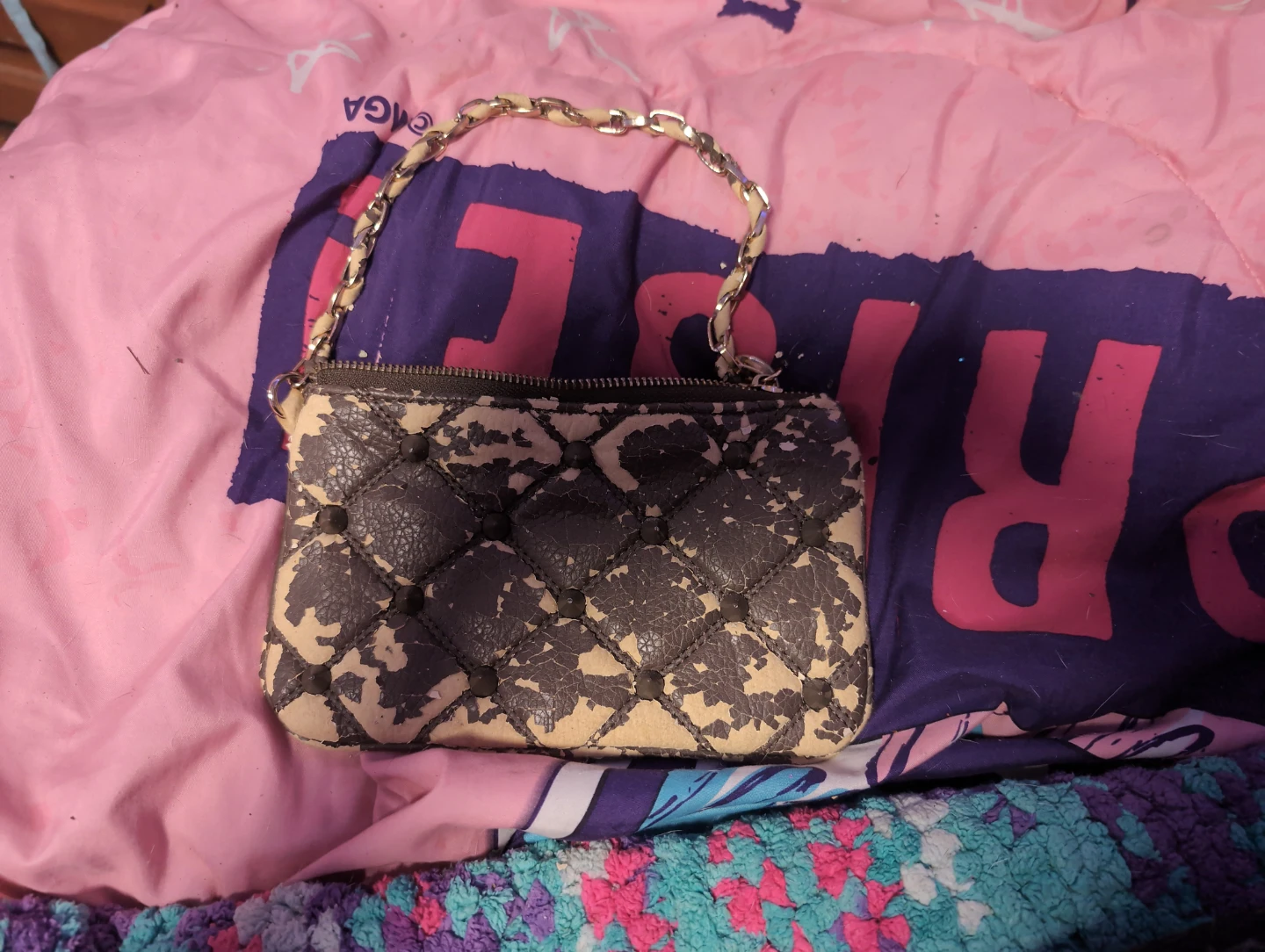 Deux Lux Quilted Clutch Purse