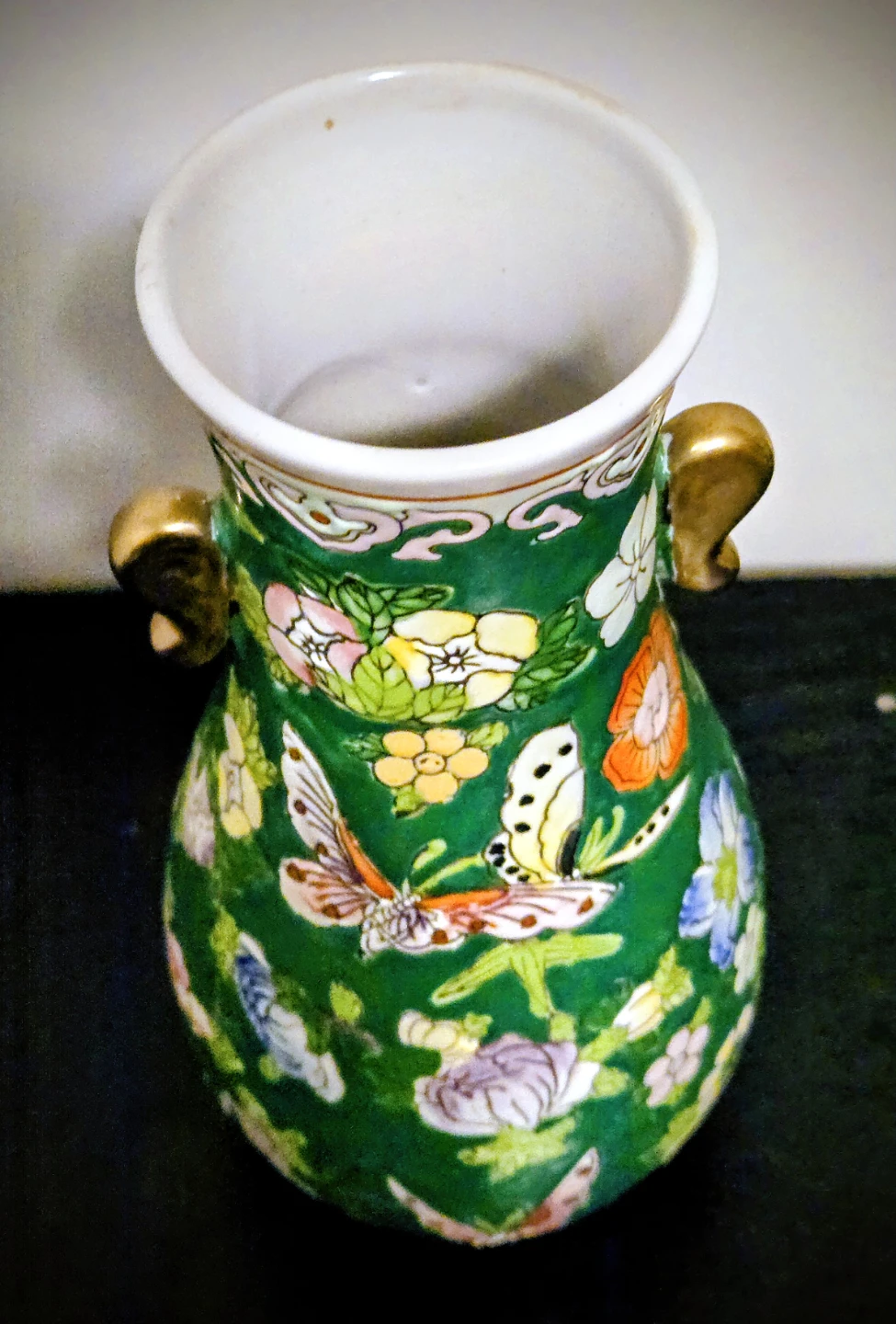 Vintage Chinese Famille Rose Porcelain Vase Daoguang Marking - photo 3
