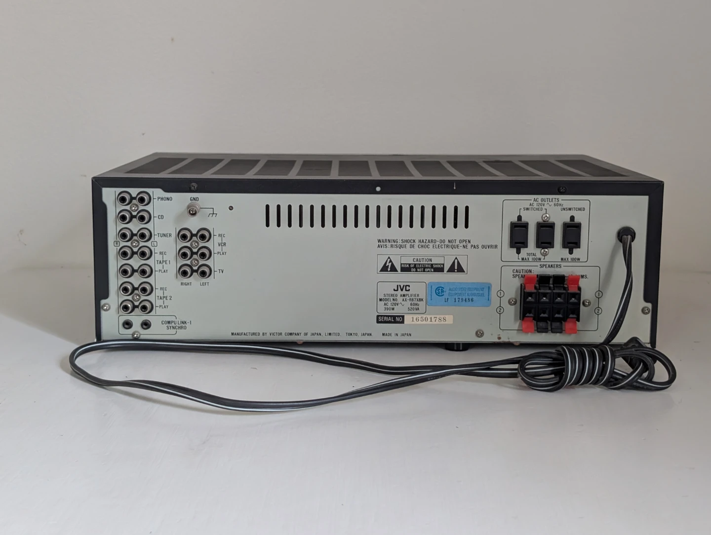 JVC AX-R87X Stereo Integrated Amplifier - photo 5