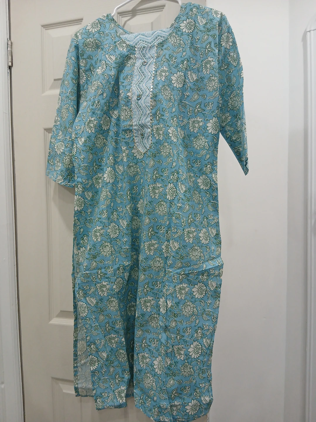 Blue Floral Kurti