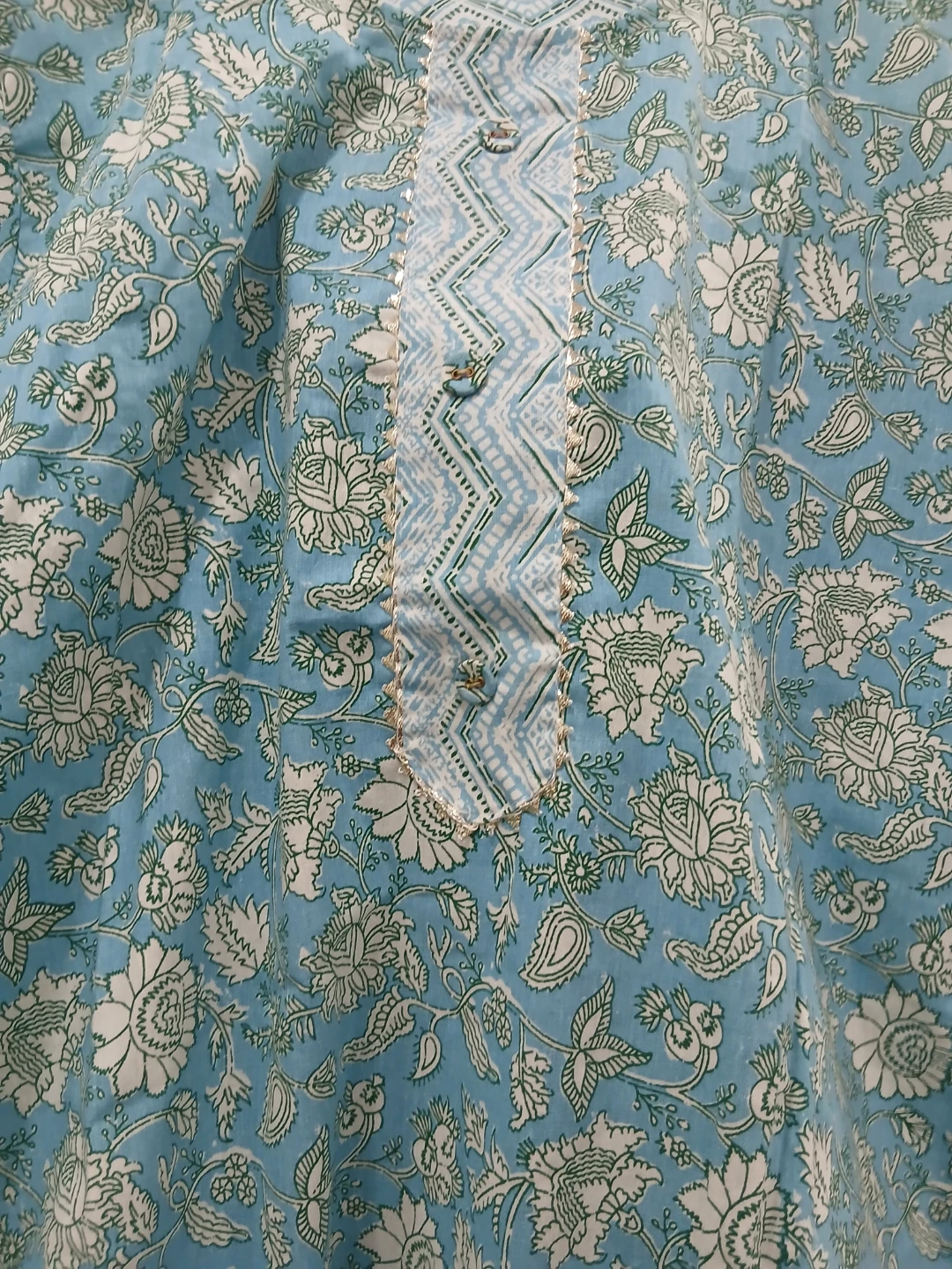 Blue Floral Kurti - photo 2