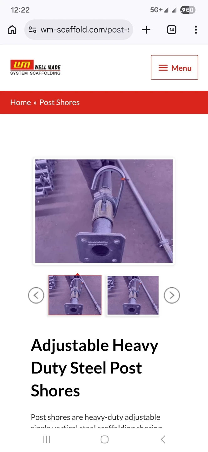Metaltech Heavy Duty Adjustable Shoring Post - photo 3