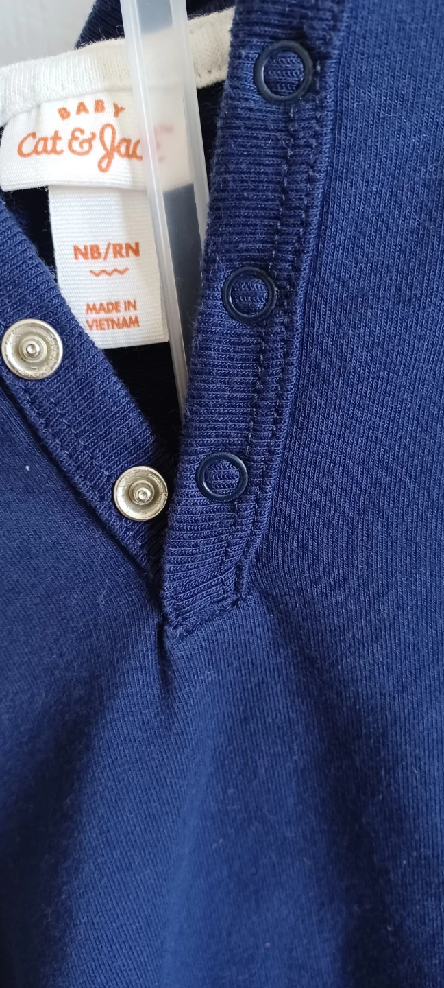 Baby Cat & Jack Navy Blue Sleepsuit NB/RN - photo 2