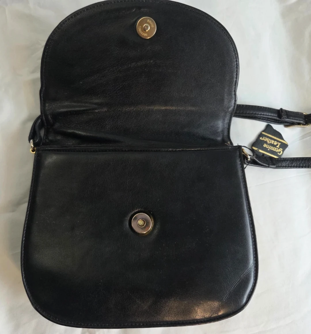 Black Leather Crossbody Purse - photo 2