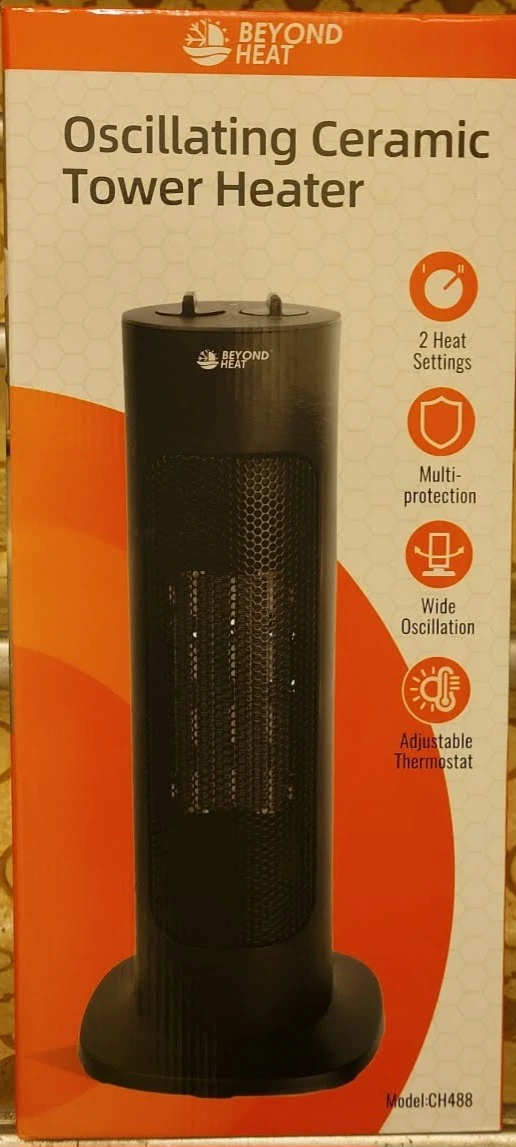 Beyond Heat Oscillating Ceramic Tower Heater