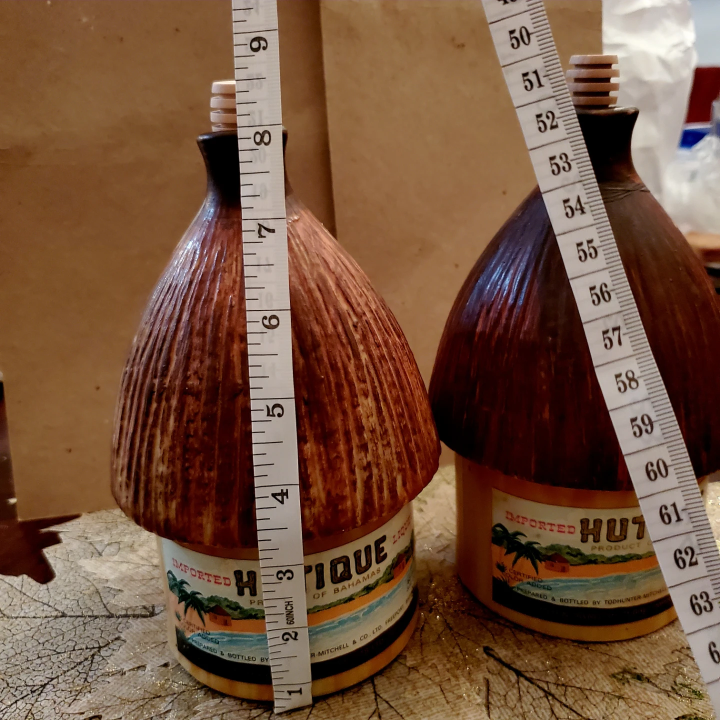 1950's Hutique Liqueur Ceramic Bottles - Set of 2 - photo 4