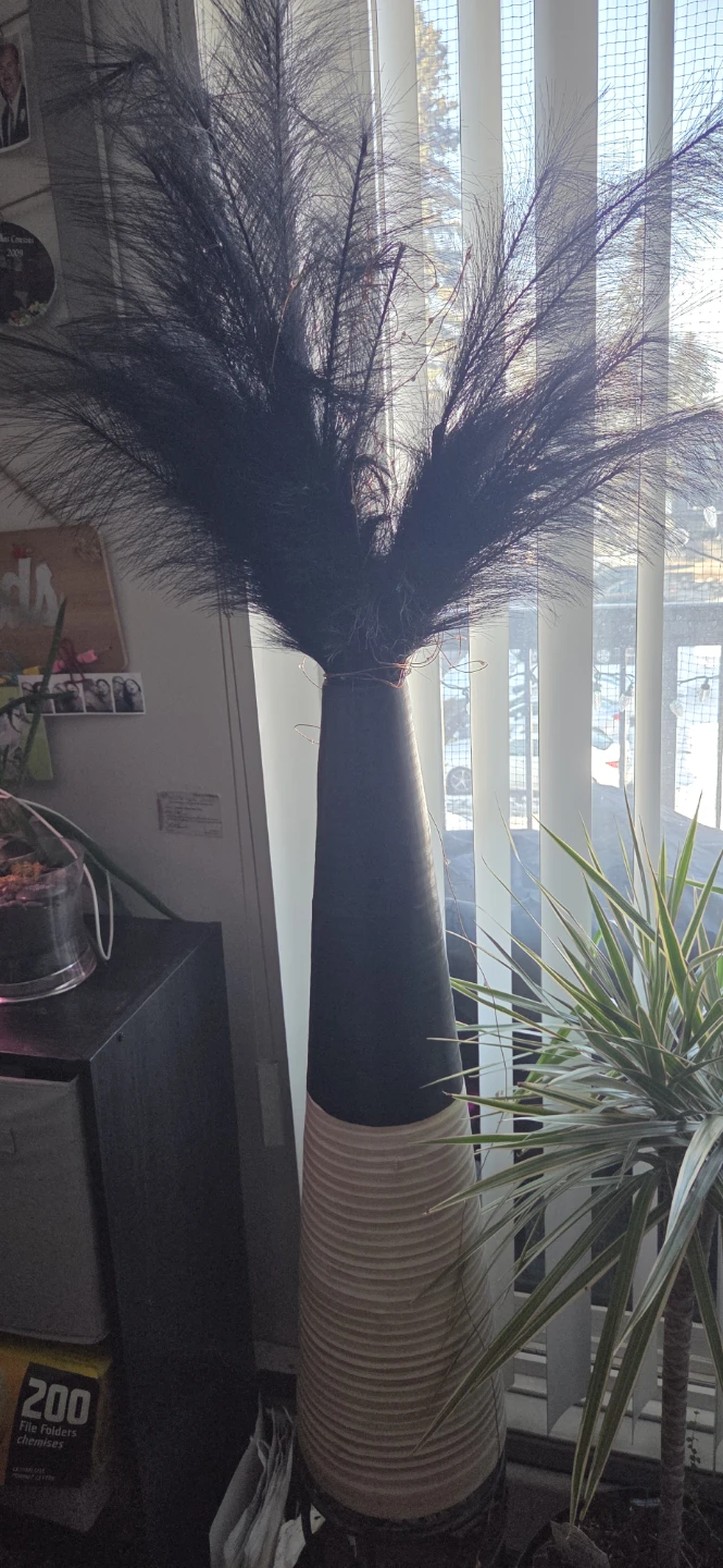 IKEA vase with pampas