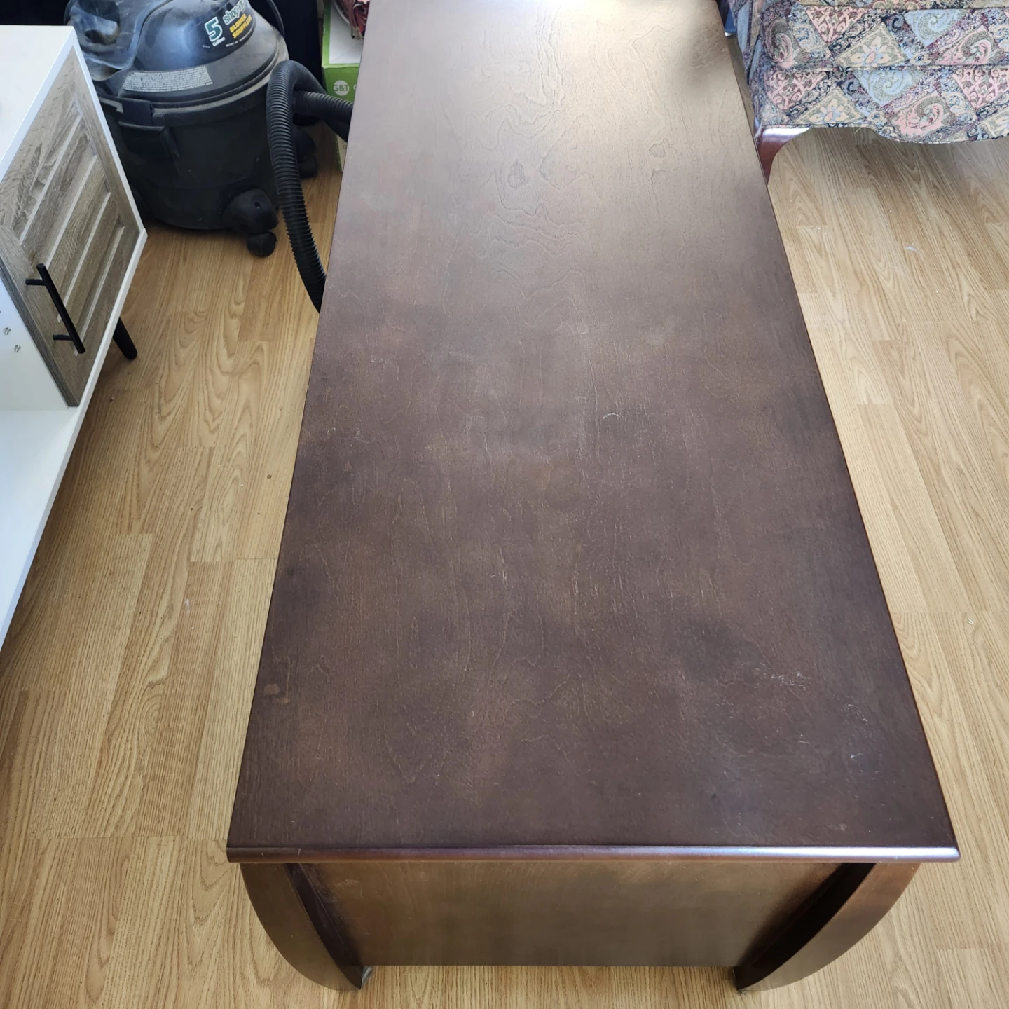 Medium OakTV Stand with Glass Doors - photo 4