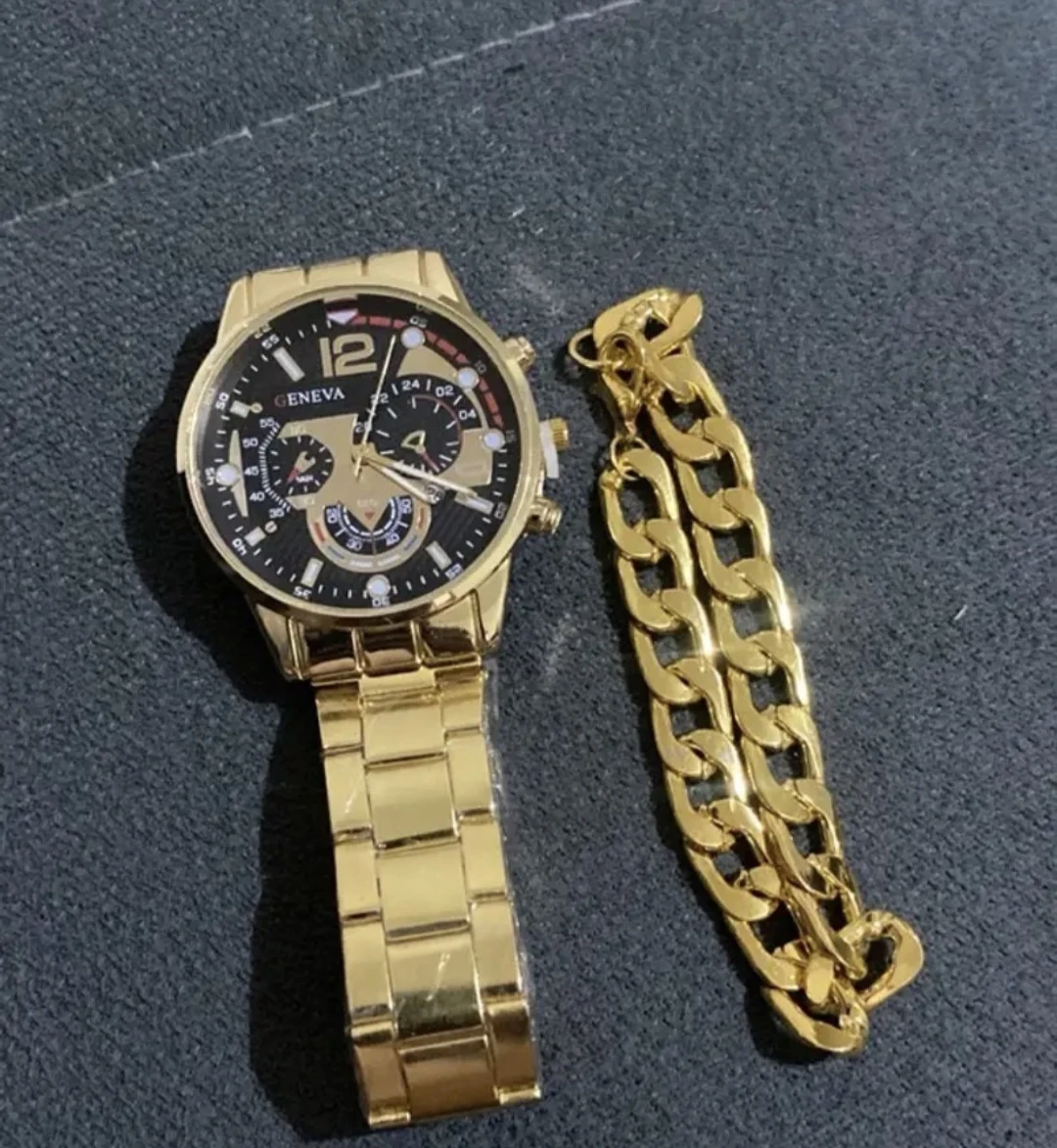 Geneva Gold Analog Watch with Bracelet - photo 5