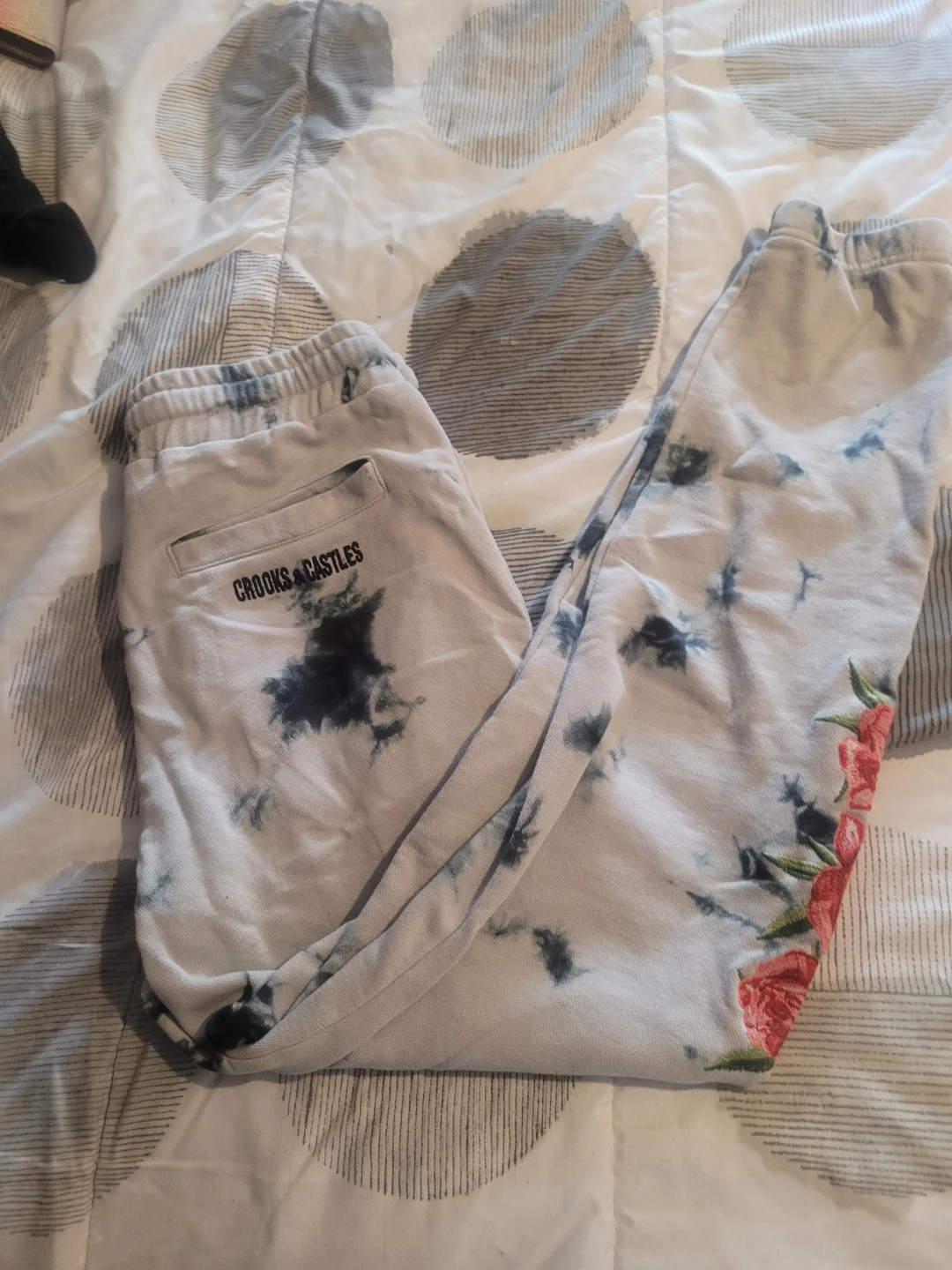 Crooks & Castles Tie-Dye Floral Sweatpants - photo 2