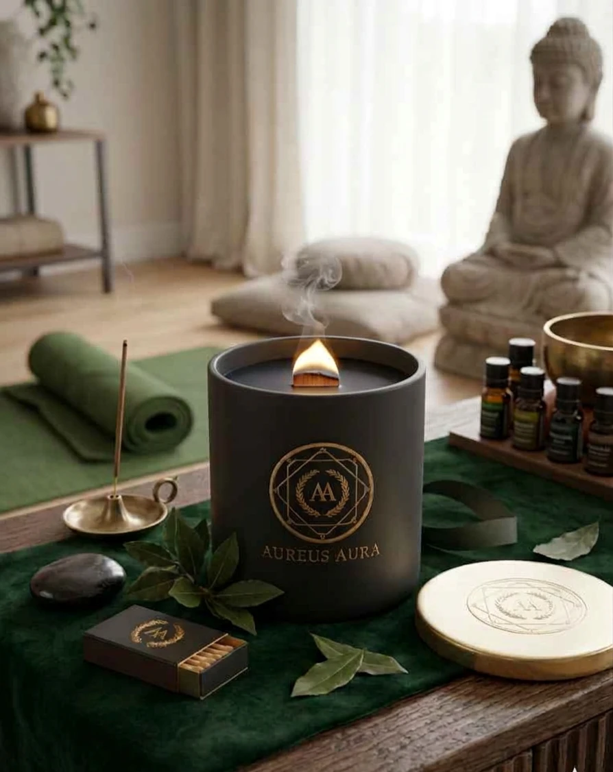 Hand-Poured Luxury Candle for Spiritual Grounding - photo 2
