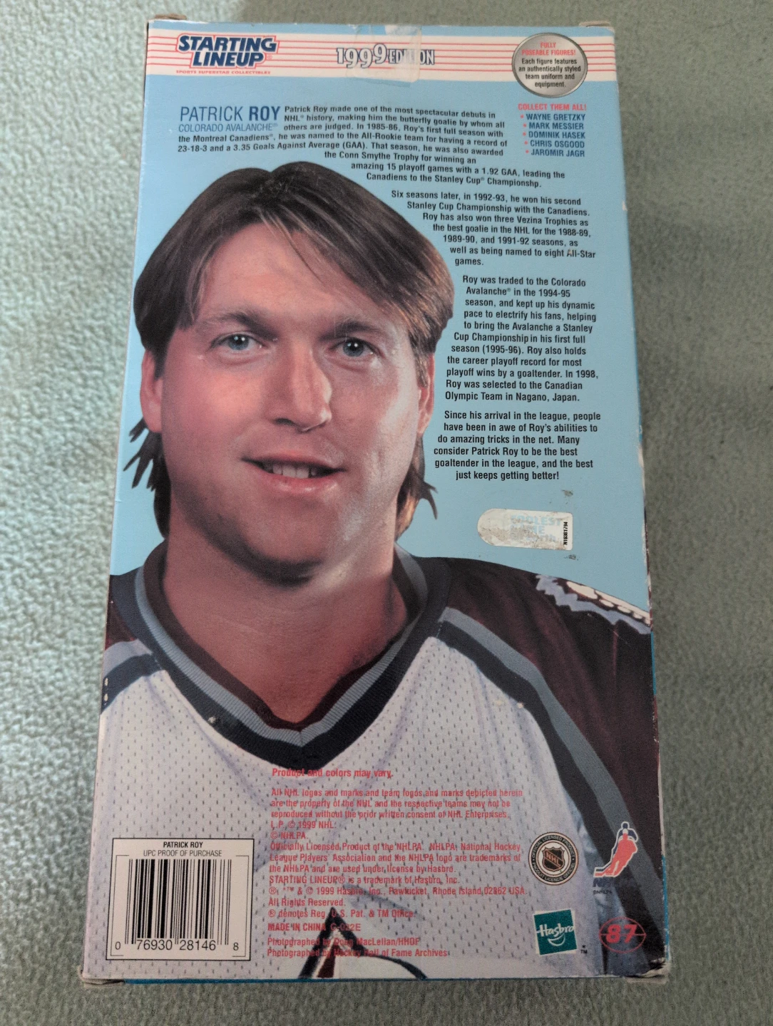 Patrick Roy Colorado Avalanche Action Figure Toy - photo 2