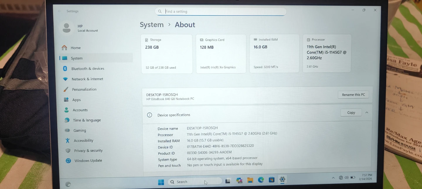 HP EliteBook 840 G8 Notebook PC Laptop - photo 4