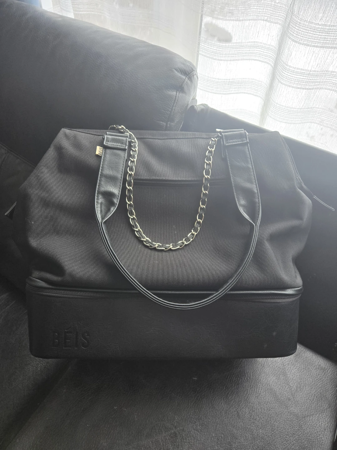 BEIS Black Tote Bag