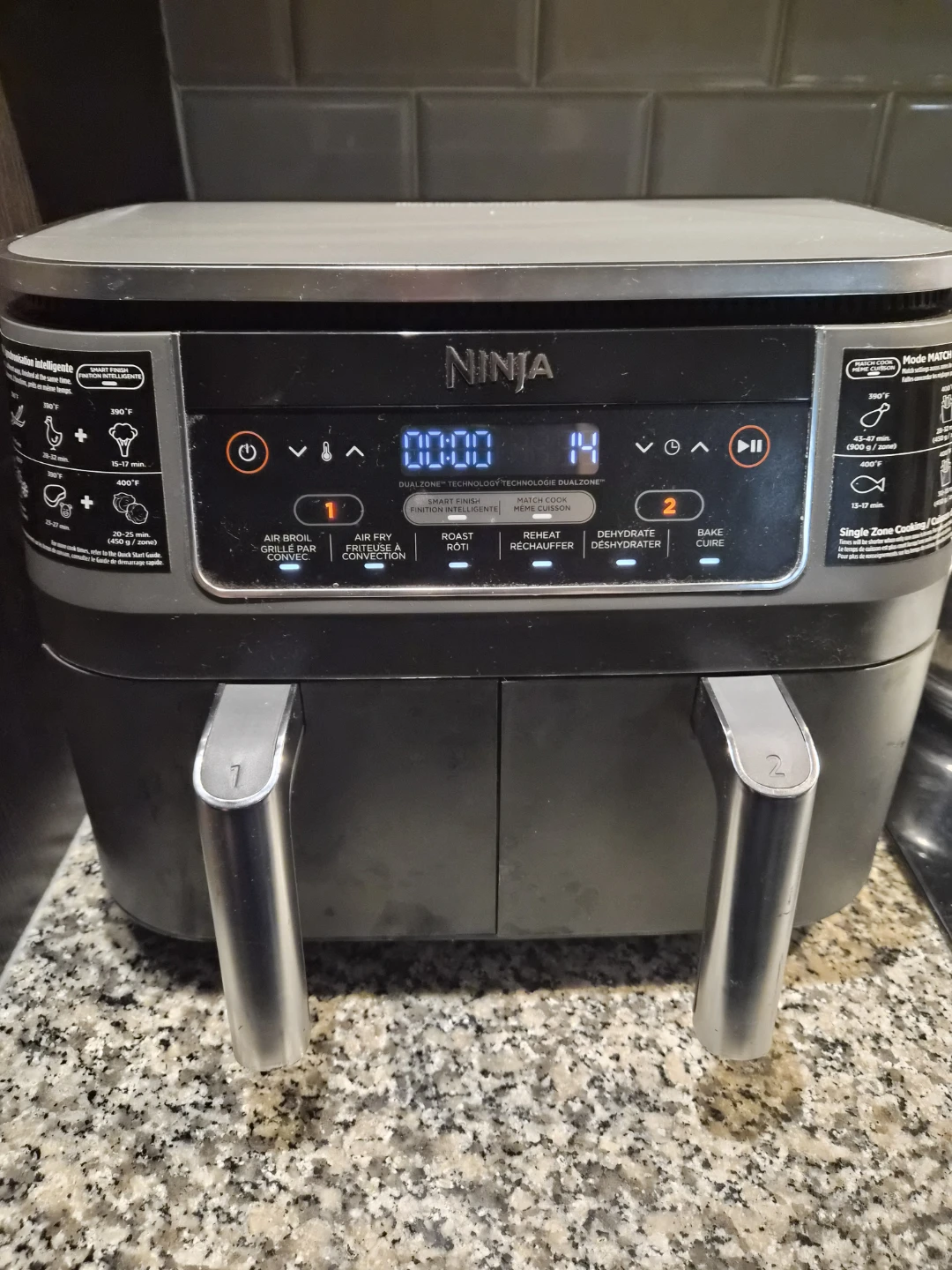 Ninja DualZone Air Fryer with 2 independent baskets