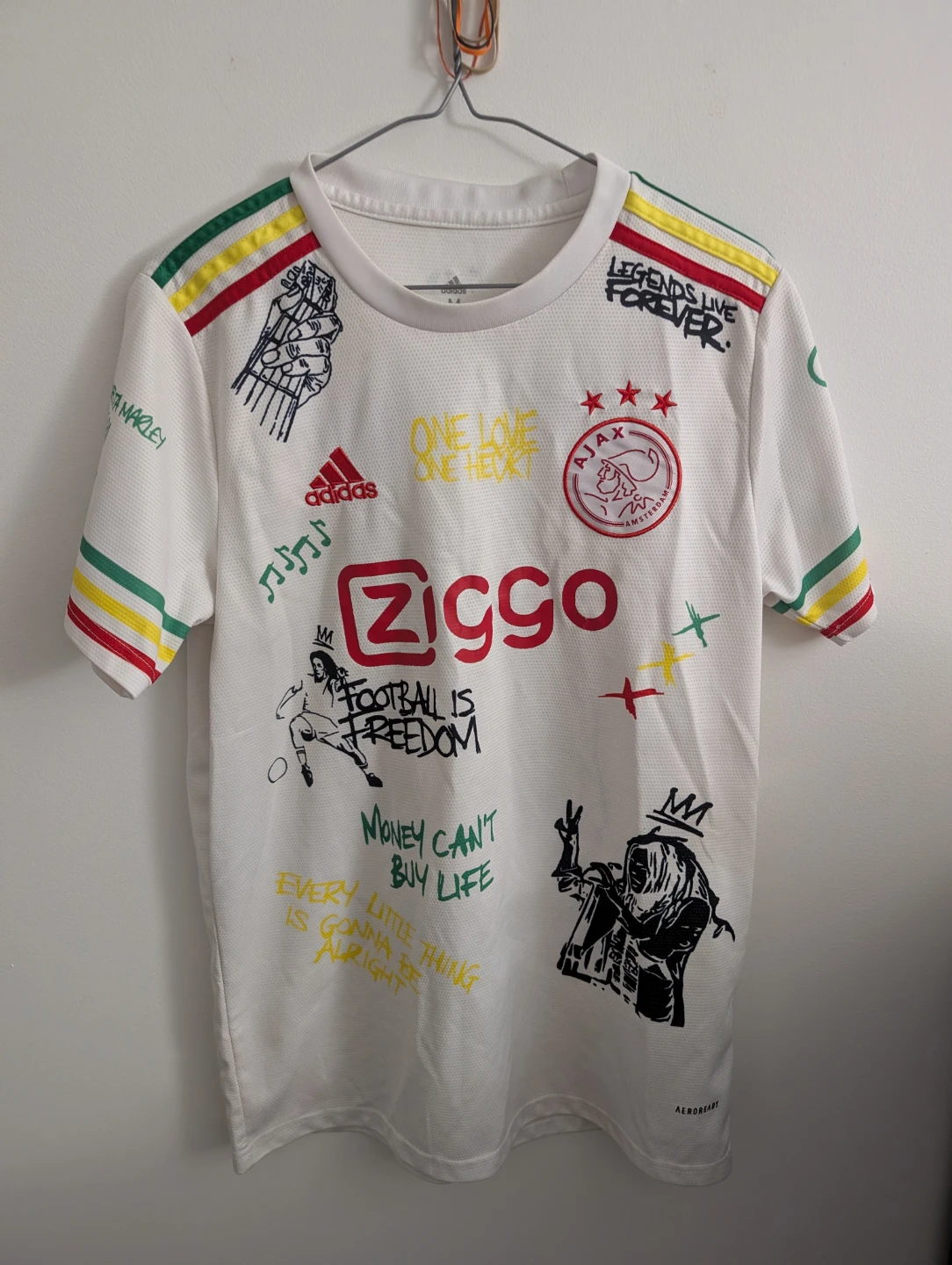 Adidas Ajax Amsterdam Bob Marley Ziggo Jersey unique